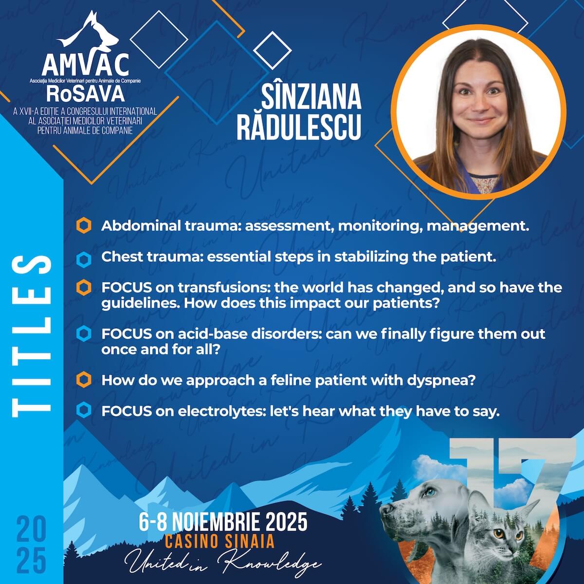 Sînziana Rădulescu | Lectori Congres AMVAC 2025